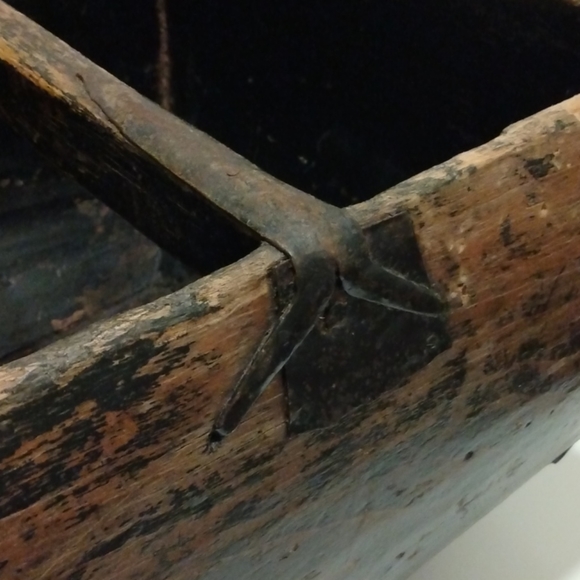 Medieval Antique Basket With Handle - Picture 2 of 8